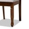 Baxton Studio Lanier Modern and Contemporary Grey Fabric and Walnut Brown Finished Wood 7-Piece Dining Set 186-10549-10520-Zoro - alternate 2